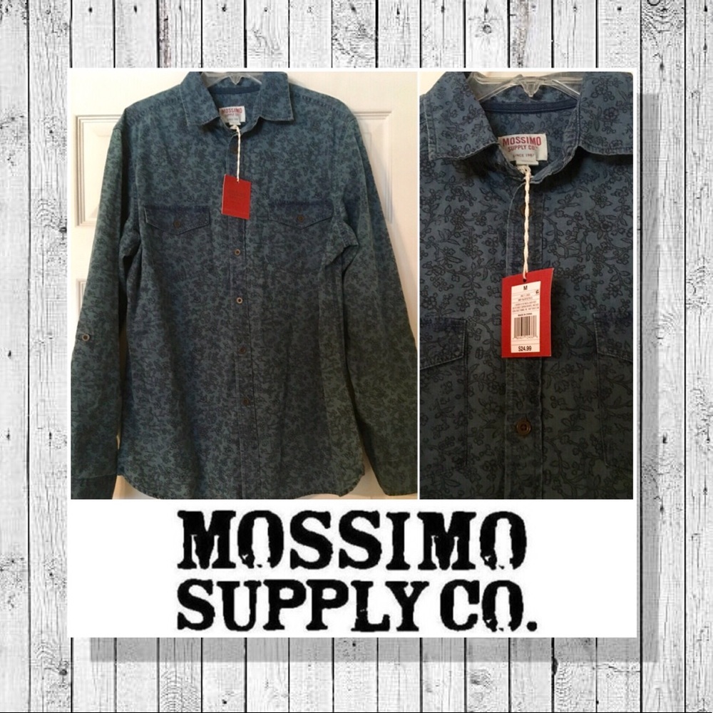 MOSSIMO SUPPLY CO. Floral Print Shirt